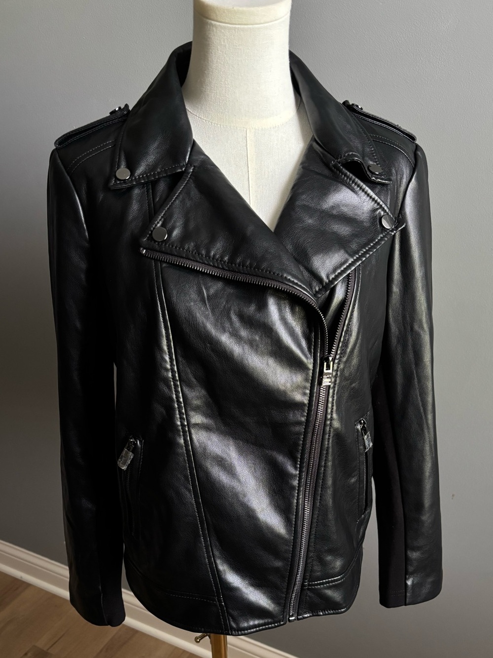 Chico’s Faux Leather Moto Jacket